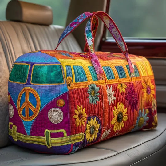 Sac de voyage matelassé – Hippiebus au look rétro