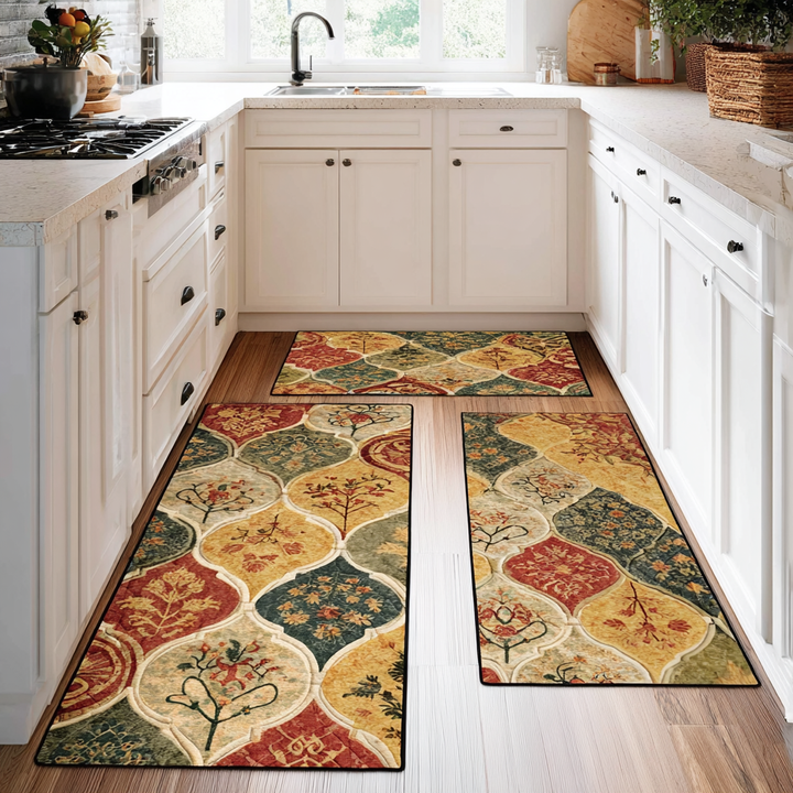 Tapis de cuisine antidérapant – Tapis de cuisine avec de délicates fleurs NCU0DK11083