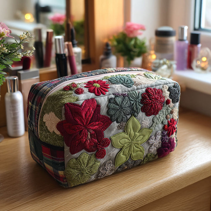 Trousse de maquillage matelassée avec jardin fleuri NCU0PT9619