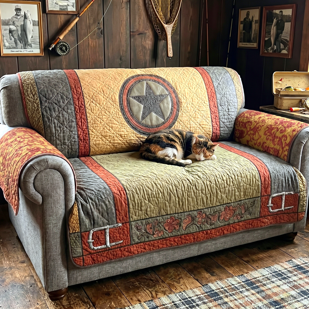 Housse de canapé matelassée – avec étoile texane NCU0XD2128