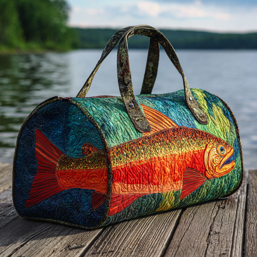 Sac de voyage matelassé – Truite dorée