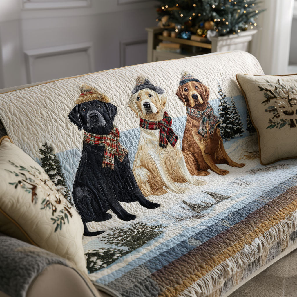Housse de canapé matelassée – avec Labrador Retriever NCU0VT339