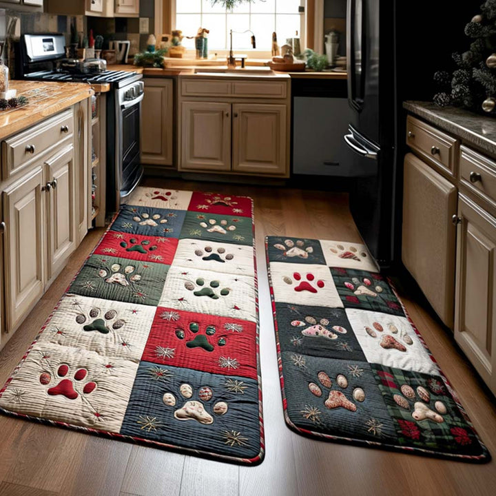 Tapis de cuisine antidérapant – Empreintes de pattes NCU0NT11387
