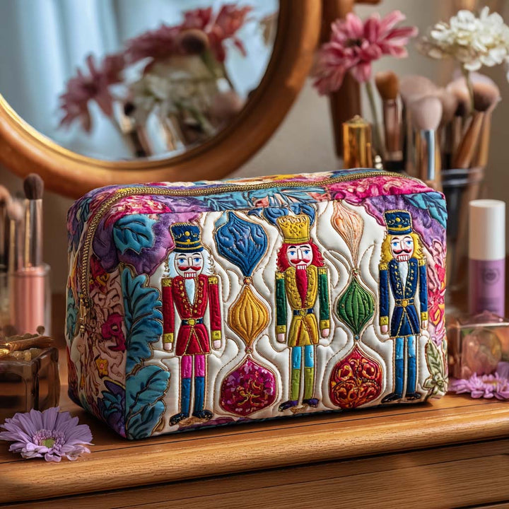 Trousse de maquillage matelassée avec soldat de Noël NCU0PT9502