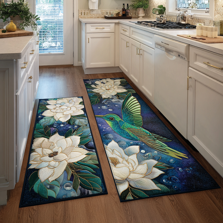 Tapis de cuisine antidérapant – Colibri et ambiance légère NCU0DK10913