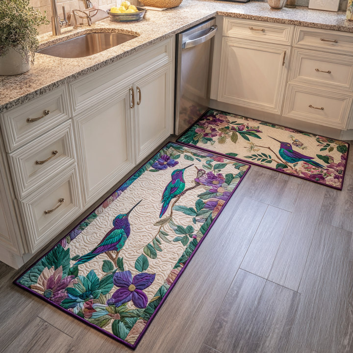 Tapis de cuisine antidérapant – Colibri et ambiance légère NCU0DK11064