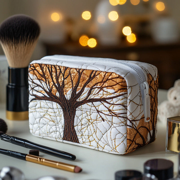 Trousse de maquillage matelassée avec feuillage NCU0DV7888