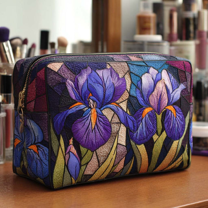 Trousse de maquillage matelassée avec motif floral NCU0NT10171
