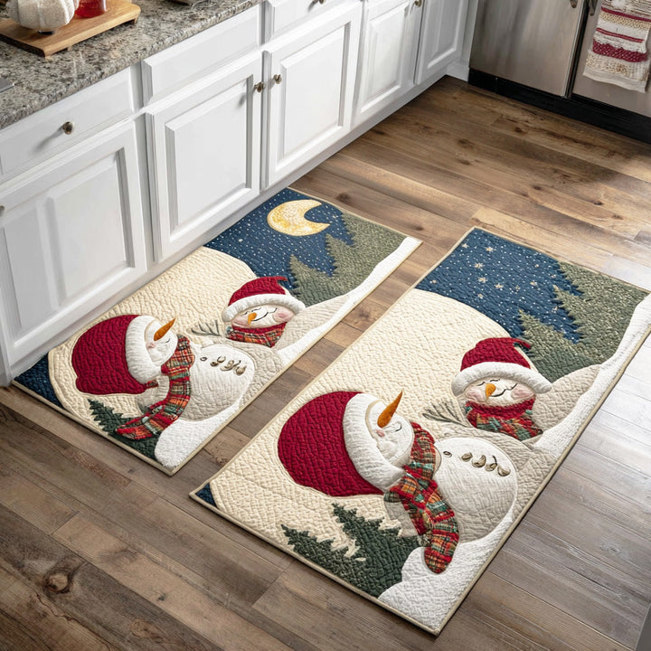 Tapis de cuisine antidérapant – Joyeux pour l'hiver neige NCU0TD1697
