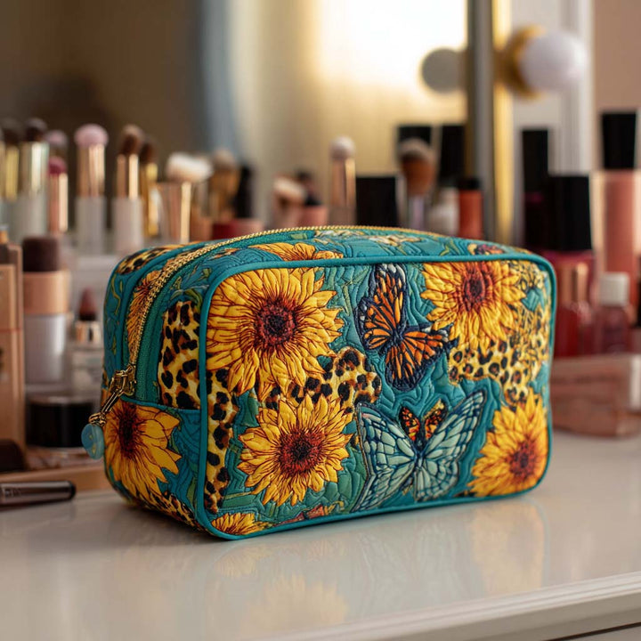 Trousse de maquillage matelassée avec des pétales joyeux NCU0NT10233