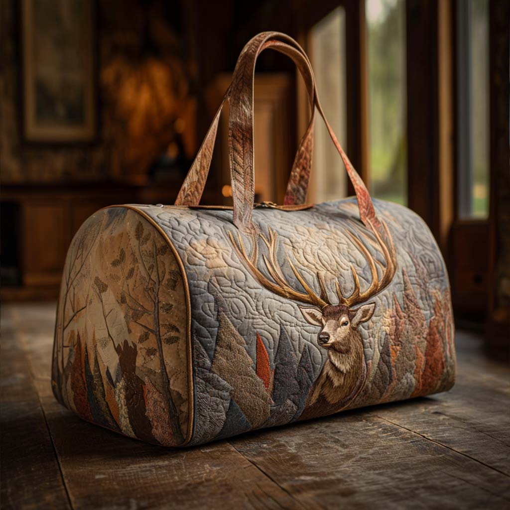 Sac de voyage matelassé – Cerf majestueux