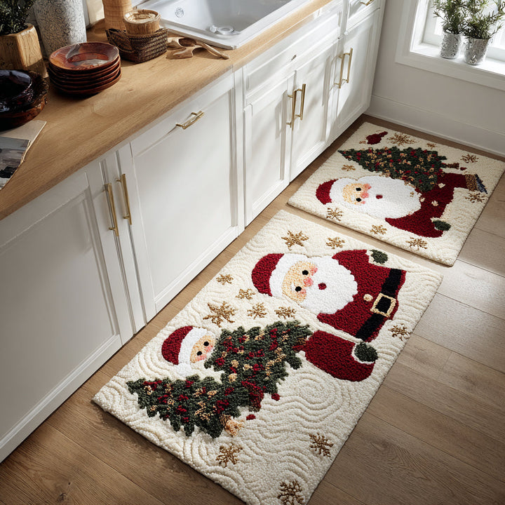 Tapis de cuisine antidérapant – Noël voyage festif NCU0DV8495