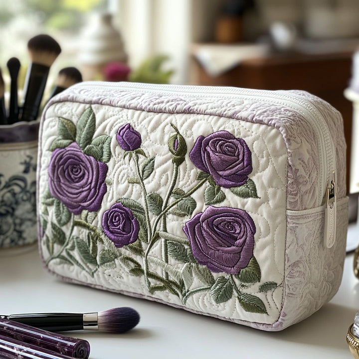 Trousse de maquillage matelassée avec fleur de lune NCU0DV7743