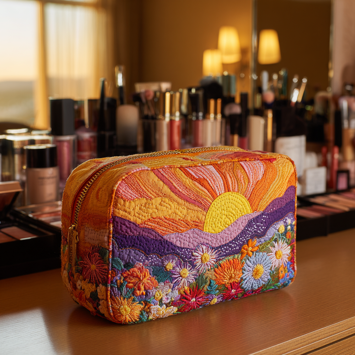 Trousse de maquillage matelassée avec lumière du matin NCU0DK10297