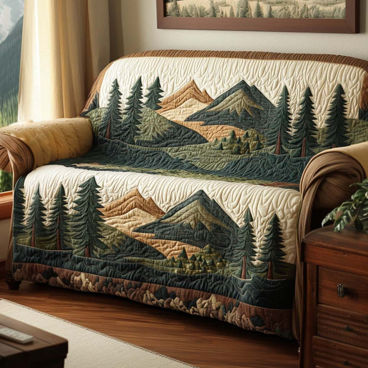 Housse de canapé matelassée – avec paysage de montagne NCU0NT10666
