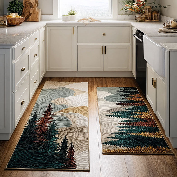 Tapis de cuisine antidérapant – Vue sur les montagnes NCU0DK11536