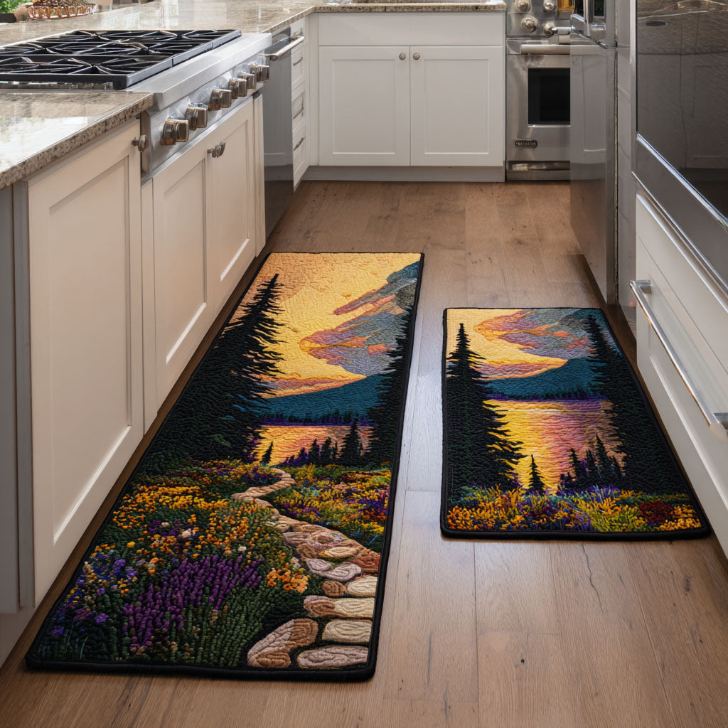 Tapis de cuisine antidérapant – Vue sur les montagnes NCU0DK11684