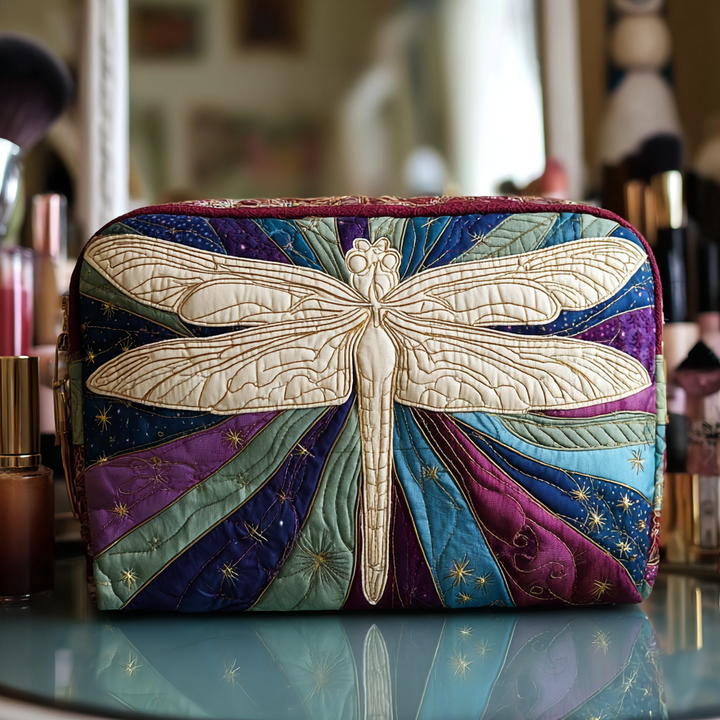 Trousse de maquillage matelassée avec libellule mystérieuse NCU0DK10227