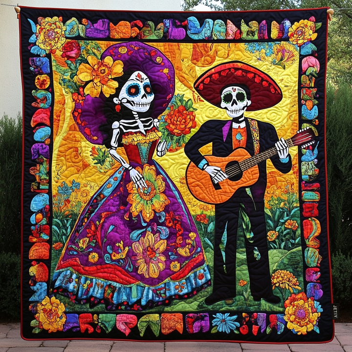 Couverture matelassée – Dia De Los Muertos NCU0PD563