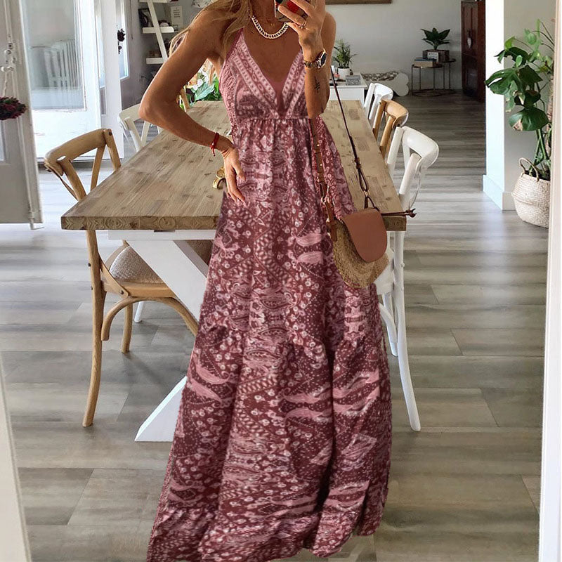Gweneth - Robe sans manches Boho