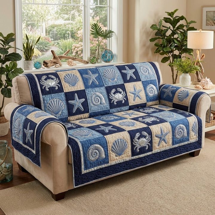Housse de canapé matelassée – avec charme marin NCU0DV9509