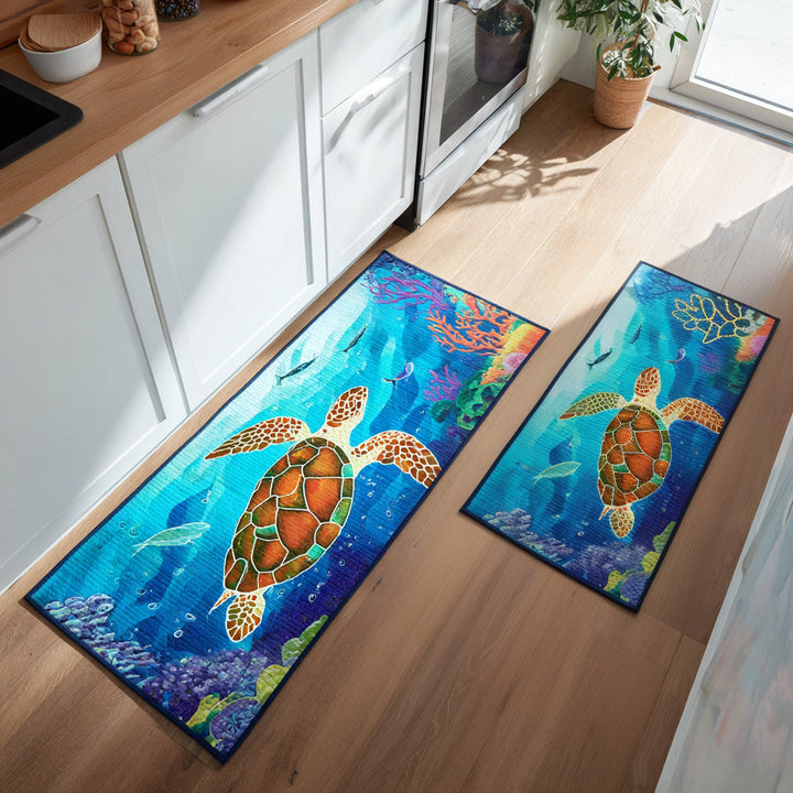 Tapis de cuisine antidérapant – Sol de cuisine pour un voyage à travers l'océan NCU0DV8220