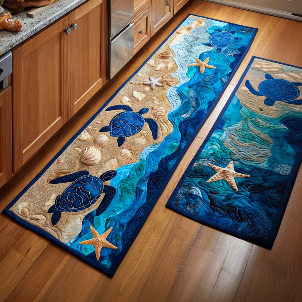 Tapis de cuisine antidérapant – ambiance océanique élégante NCU0NT11131