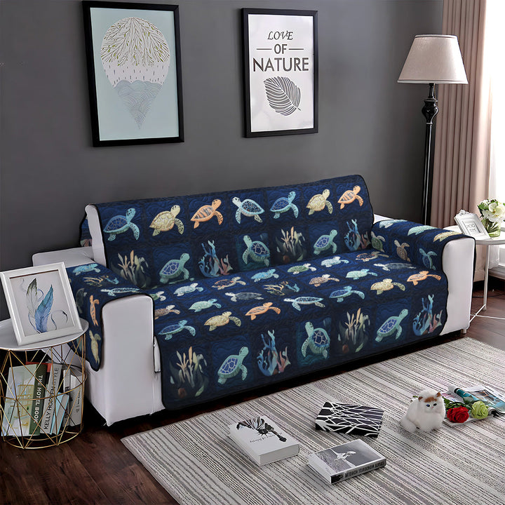 Housse de canapé matelassée – avec motif océan NCU0PT1076