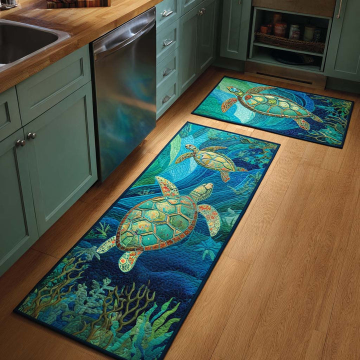 Tapis de cuisine antidérapant – ambiance océanique NCU0NT11132