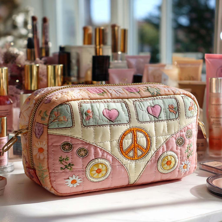 Trousse de maquillage matelassée avec Van pastel NCU0XD880