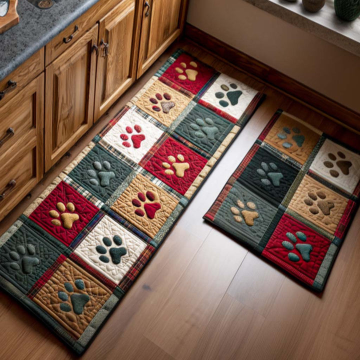 Tapis de cuisine antidérapant – Empreintes de pattes NCU0NT11388