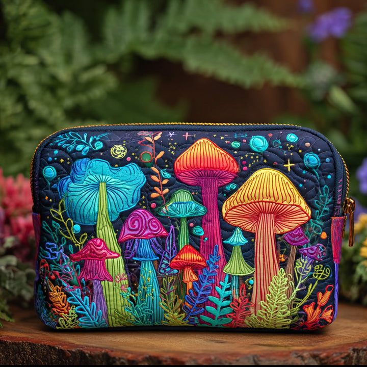 Trousse de maquillage matelassée avec champignon de paix NCU0PT9292