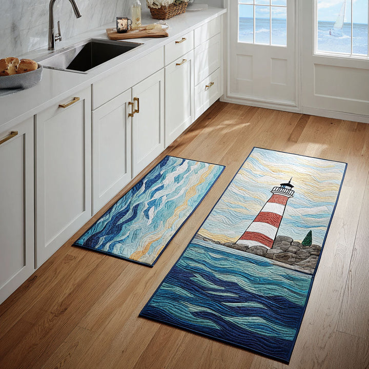 Tapis de cuisine antidérapant – Phare et mer calme NCU0DK11807