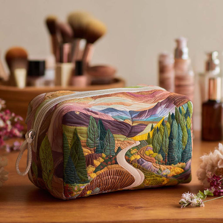 Trousse de maquillage matelassée avec Vallée de la Paix NCU0PT9476