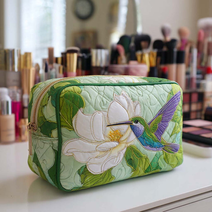 Trousse de maquillage matelassée avec délicates pétales de fleurs NCU0NT10163