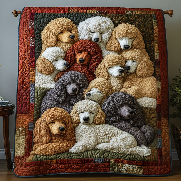 Couverture matelassée – Posh Poodles NCU0PT2336