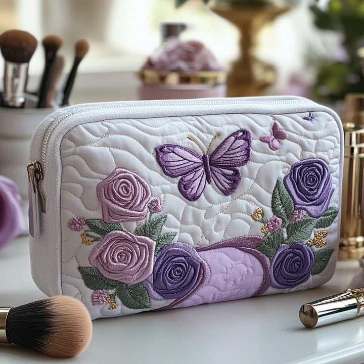 Trousse de maquillage matelassée en élégant violet NCU0DV7740