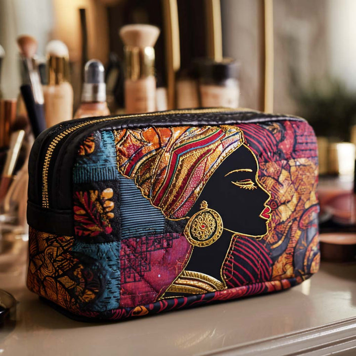 Trousse de maquillage matelassée avec motif éclatant NCU0NT10380