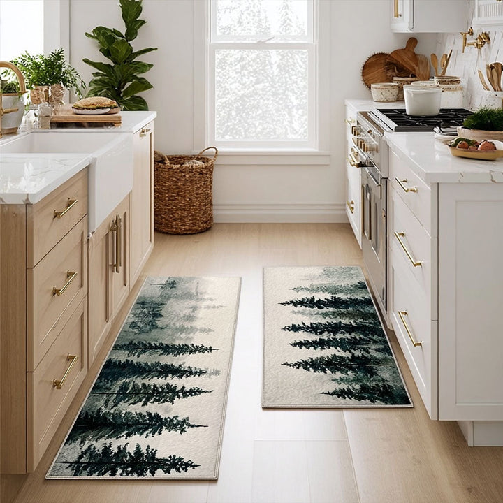 Tapis de cuisine antidérapant – Ruisseau et nature NCU0DK11535