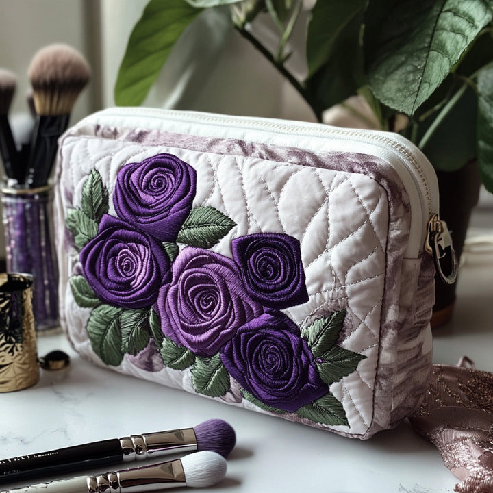 Trousse de maquillage matelassée avec élégantes pétales NCU0DV7737