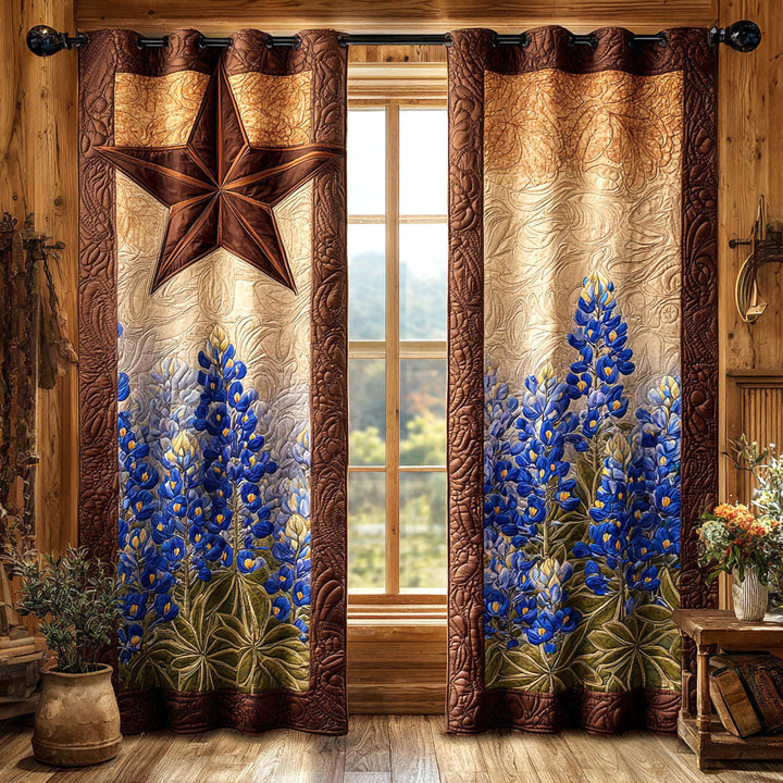Rideaux matelassés – Rustic Star Bloom NCU0TV1393