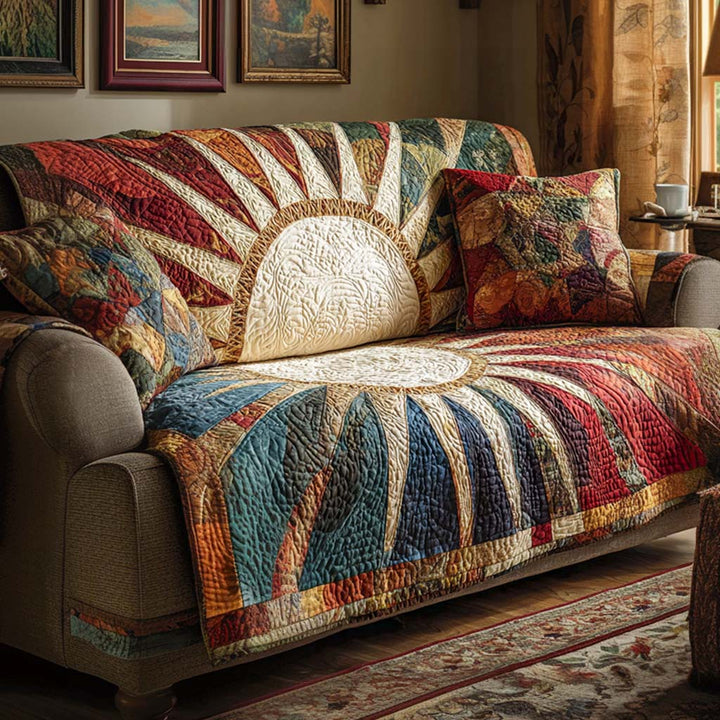 Housse de canapé matelassée – Housse de canapé rustique matelassée NCU0NT10897