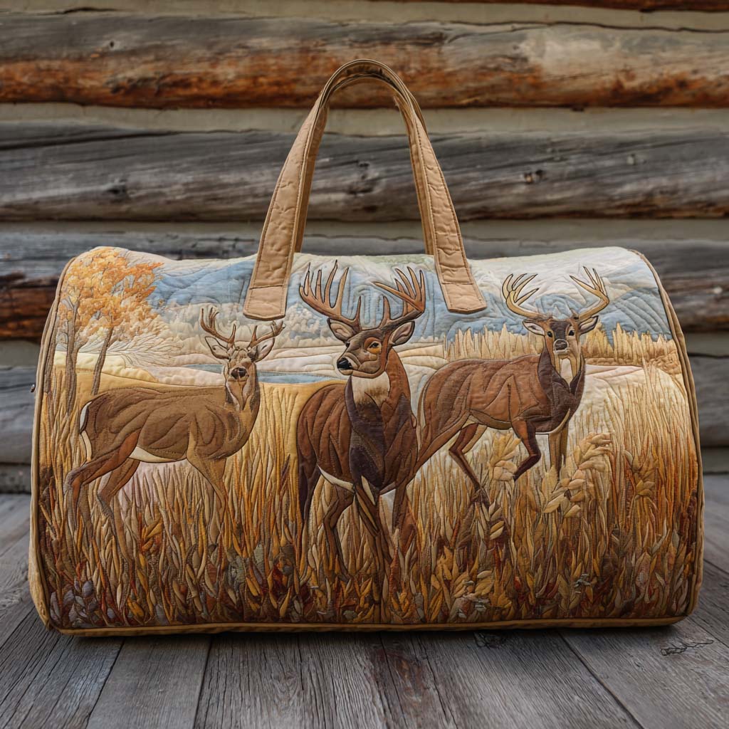 Sac de voyage matelassé – Forêt rustique
