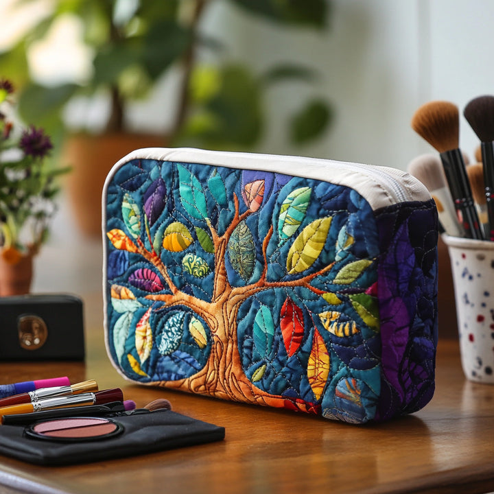 Trousse de maquillage matelassée avec arbre symbolique NCU0DV7887