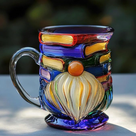 Tasse 3D faite à la main pour les amoureux des livres
