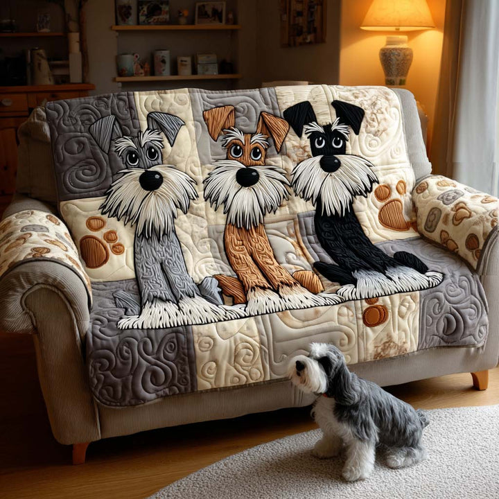 Housse de canapé matelassée – avec Schnauzer NCU0NT11475