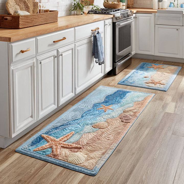 Tapis de cuisine antidérapant - motif marin relaxant NCU0DK11814