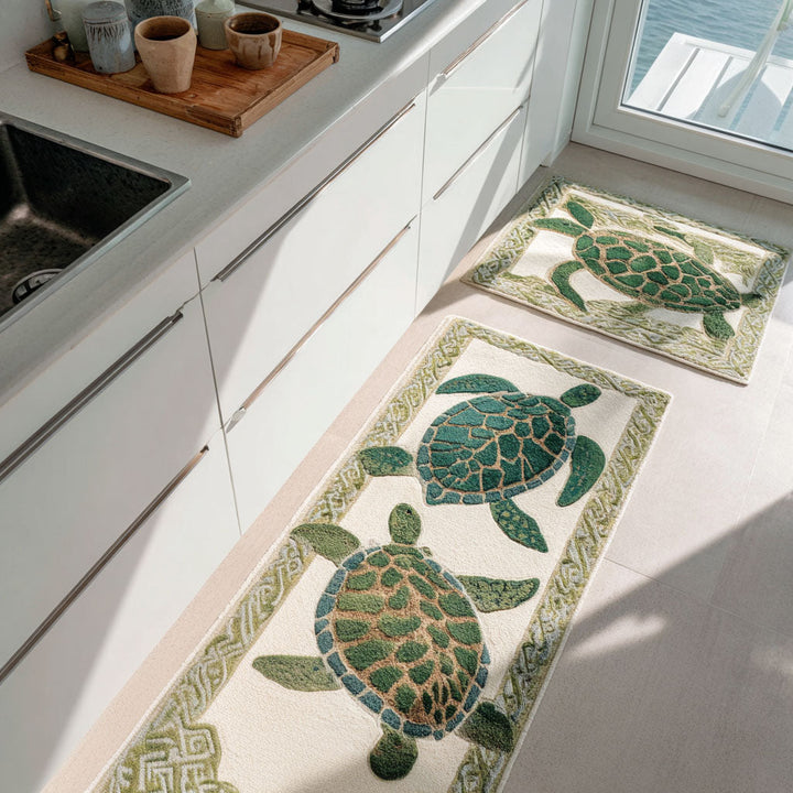 Tapis de cuisine antidérapant – Coureur de sol de cuisine Brise Marine NCU0PT10167