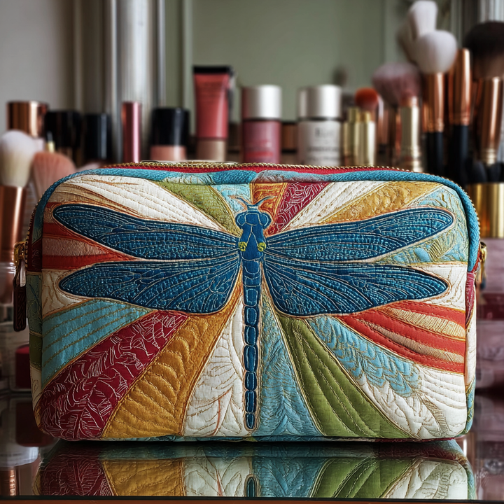 Trousse de maquillage matelassée avec libellule lumineuse NCU0DK10231