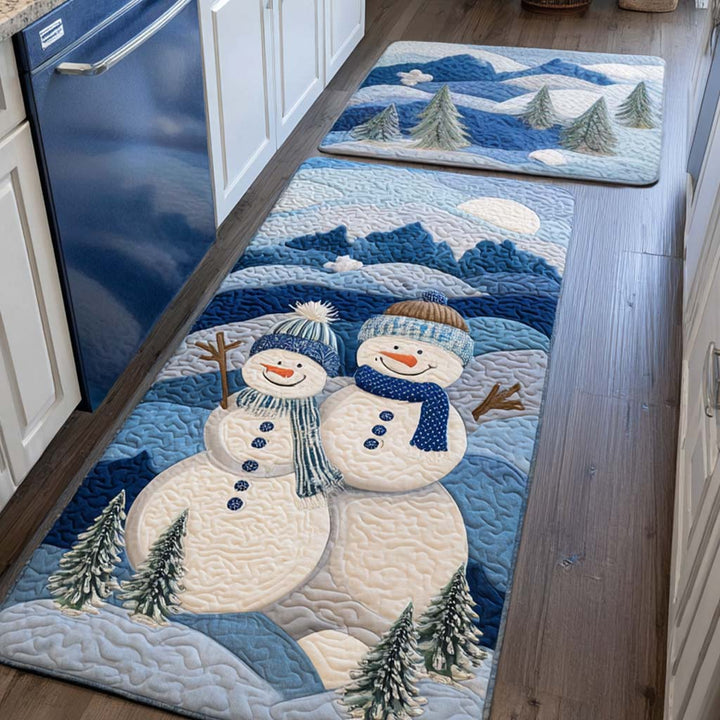 Tapis de cuisine antidérapant – Joyeux pour l'hiver neige NCU0NT10925